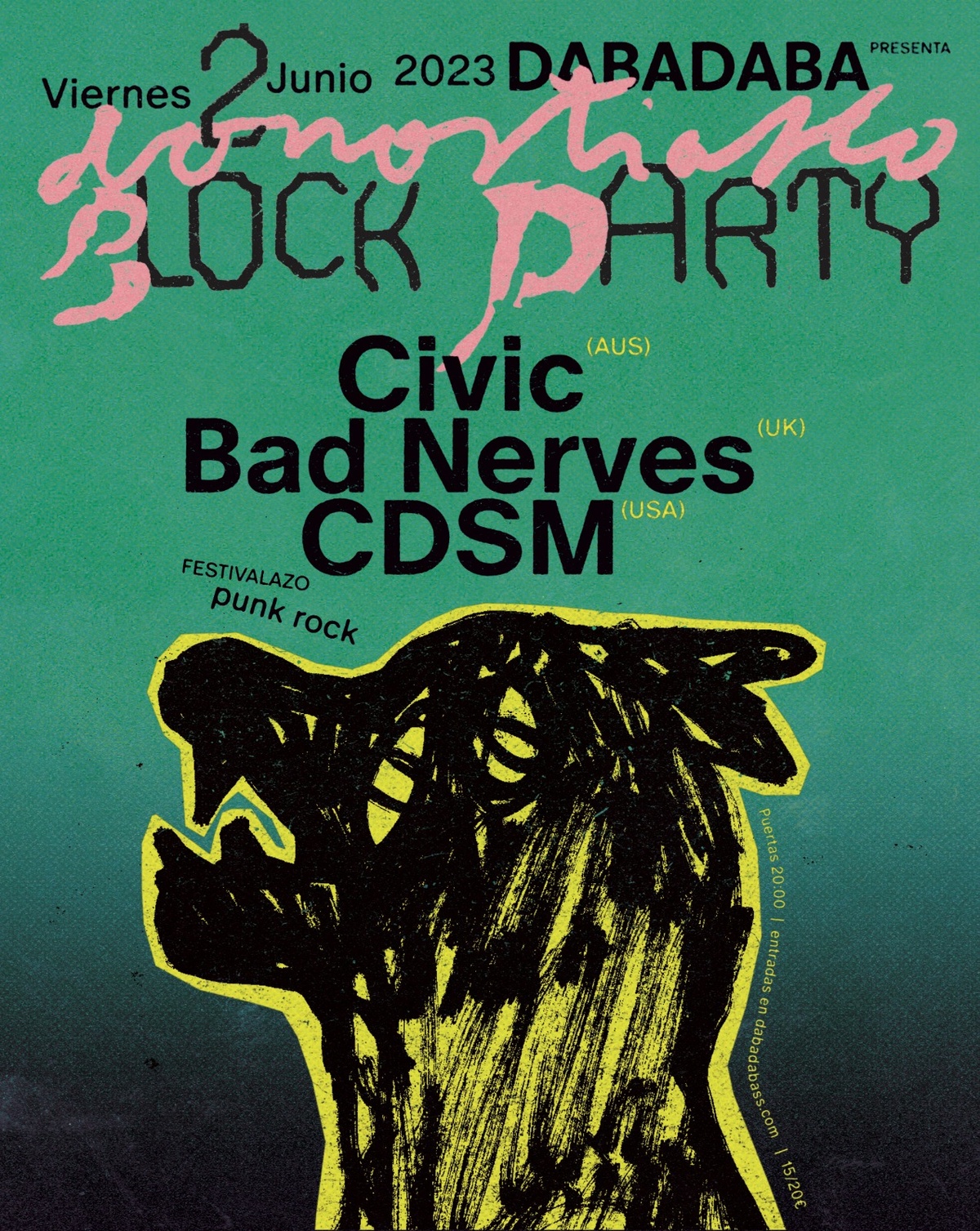 Donostiako BlockParty: Civic + Bad Nerves + CDSM