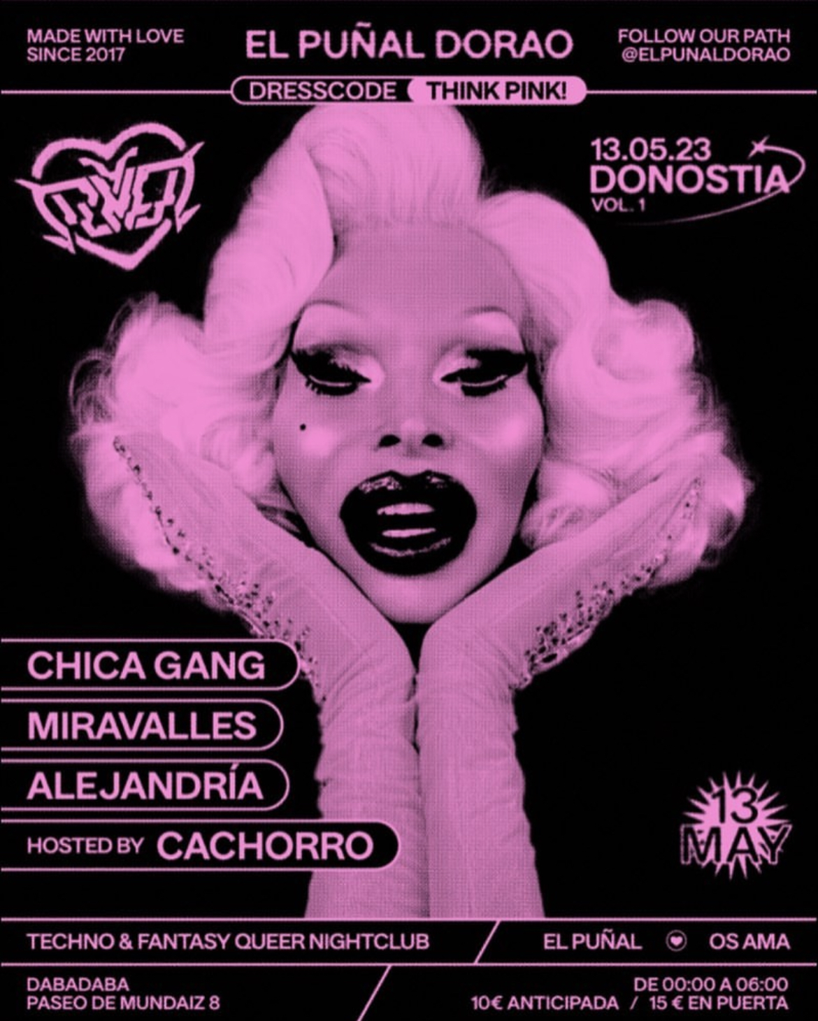 Dbdb Club nights x Puñal dorao