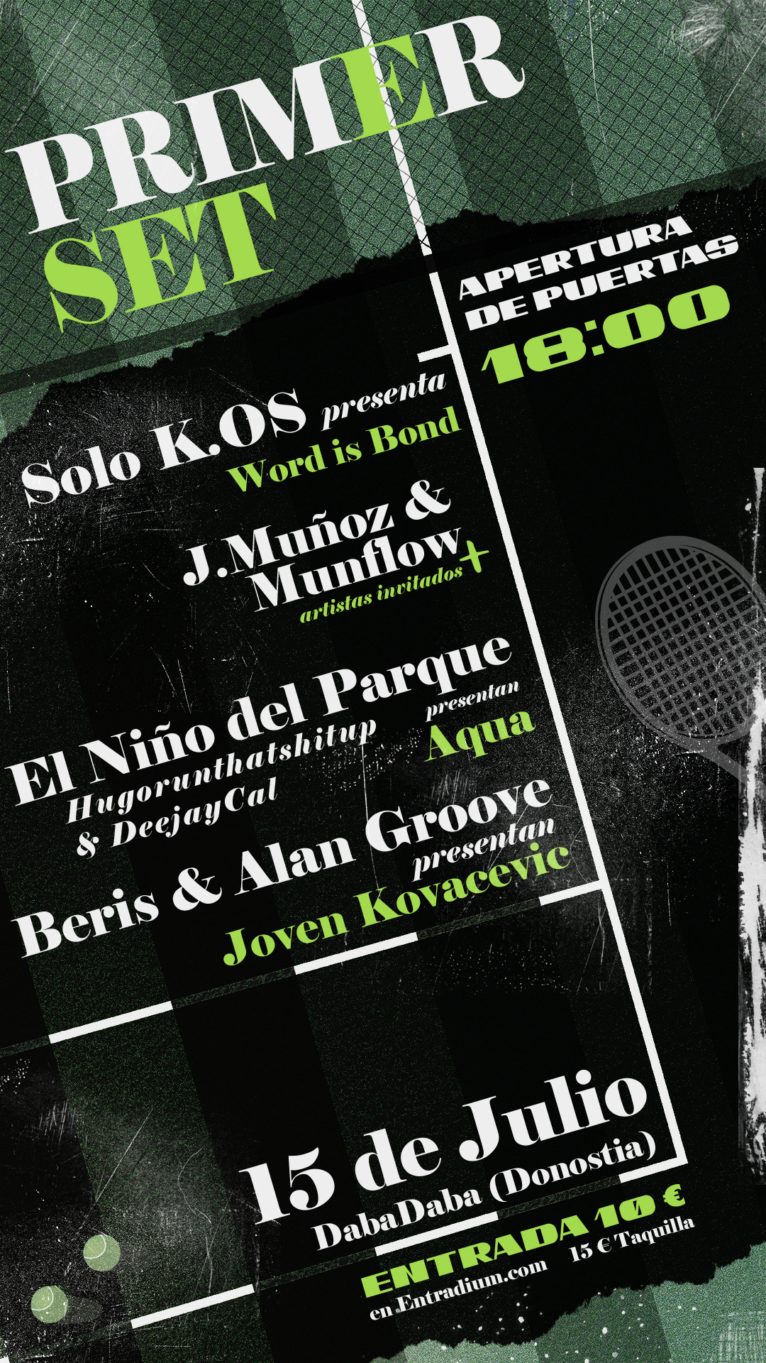 Solo K.os + J.Muñoz / Munflow + El Niño del Parque + Beris