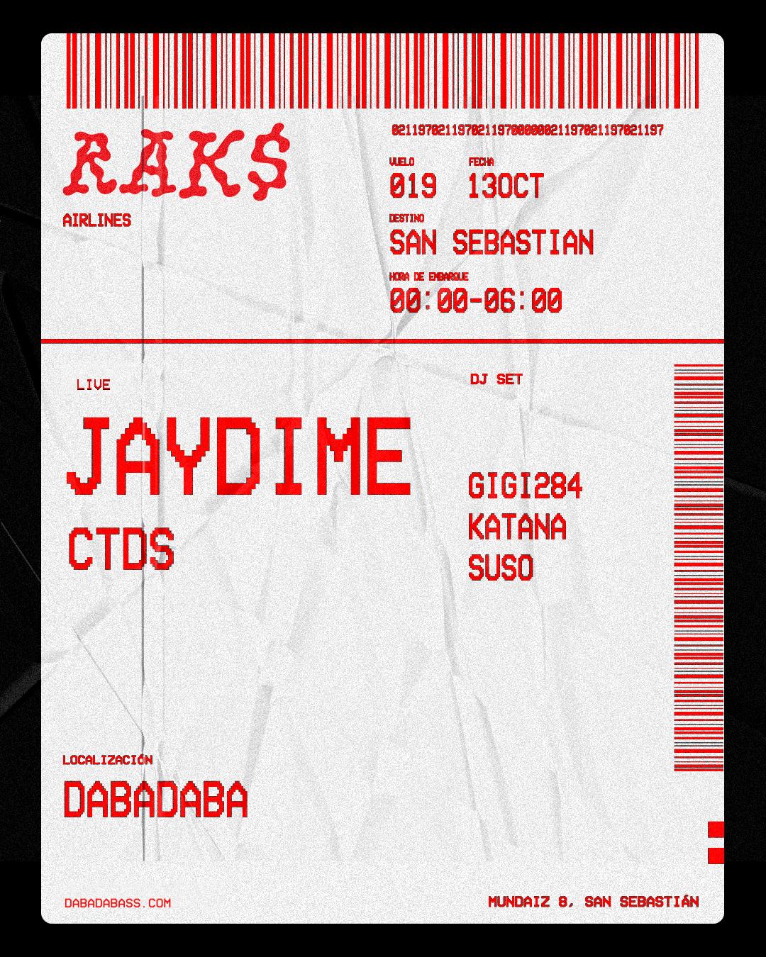 RAK$ CLUB | VUELO N°19 | JAYDIME + CTDS + GIGI284 + KATANA + SUSO