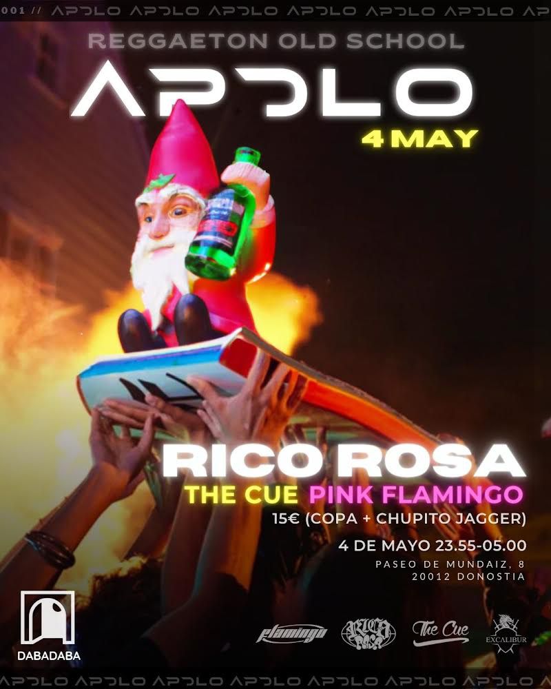 Apolo: Rico Rosa + The Cue + Old Flamingo