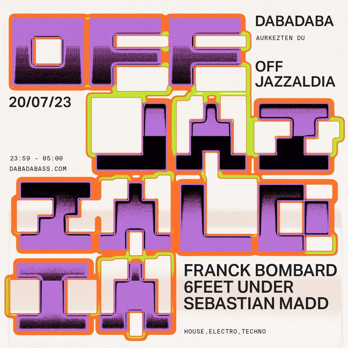 Franck Bombard (LDN) + 6feet Under (BDX) + Sebastian Madd (DSS)