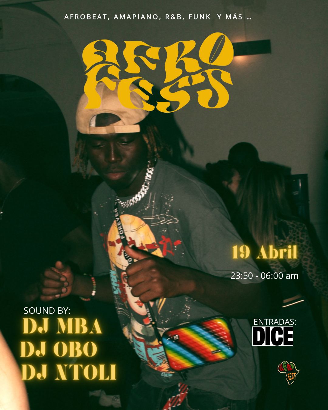 Afro Fest: Dj MBA + Dj Obo + Dj Ntoli