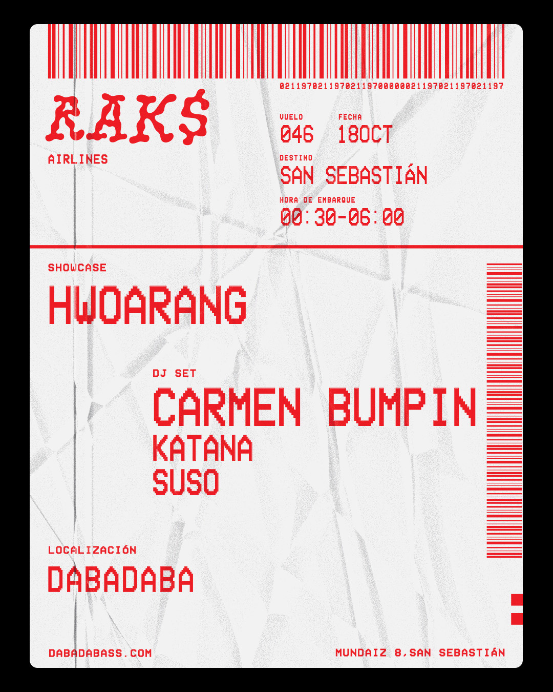 Rak$ Club Vuelo N°46: Hwoarang + Carmen Bumpin + Katana + Suso