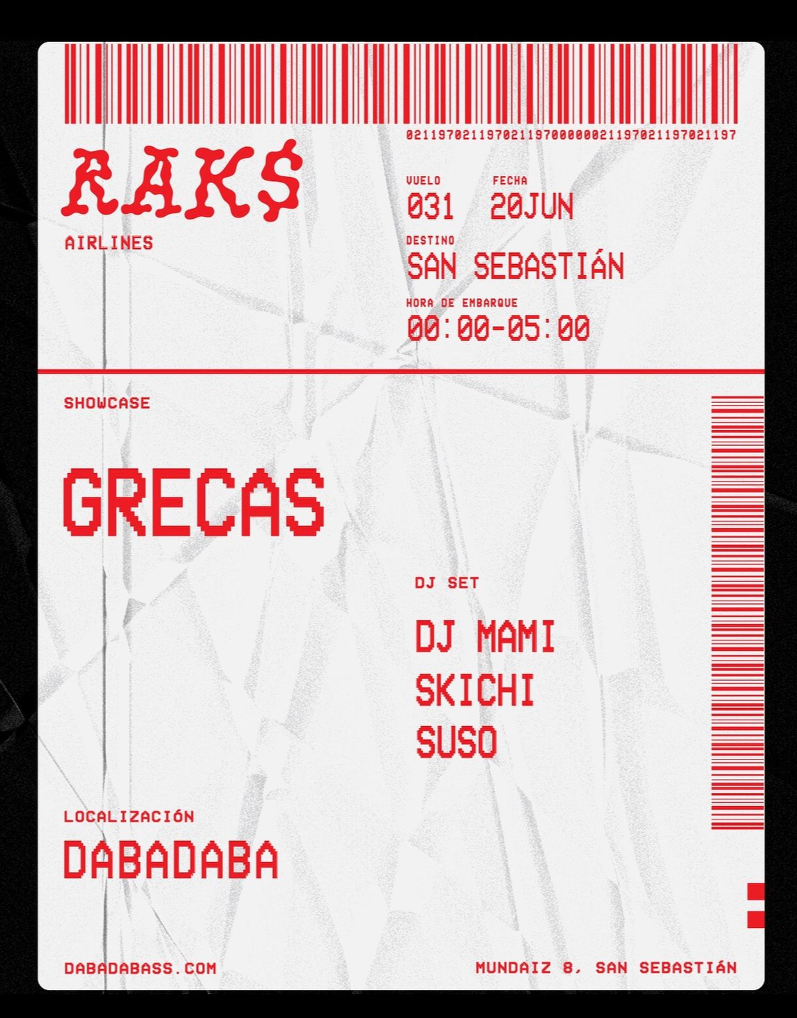 Rak$ Club- Vuelo n°31 - GRECAS + tba