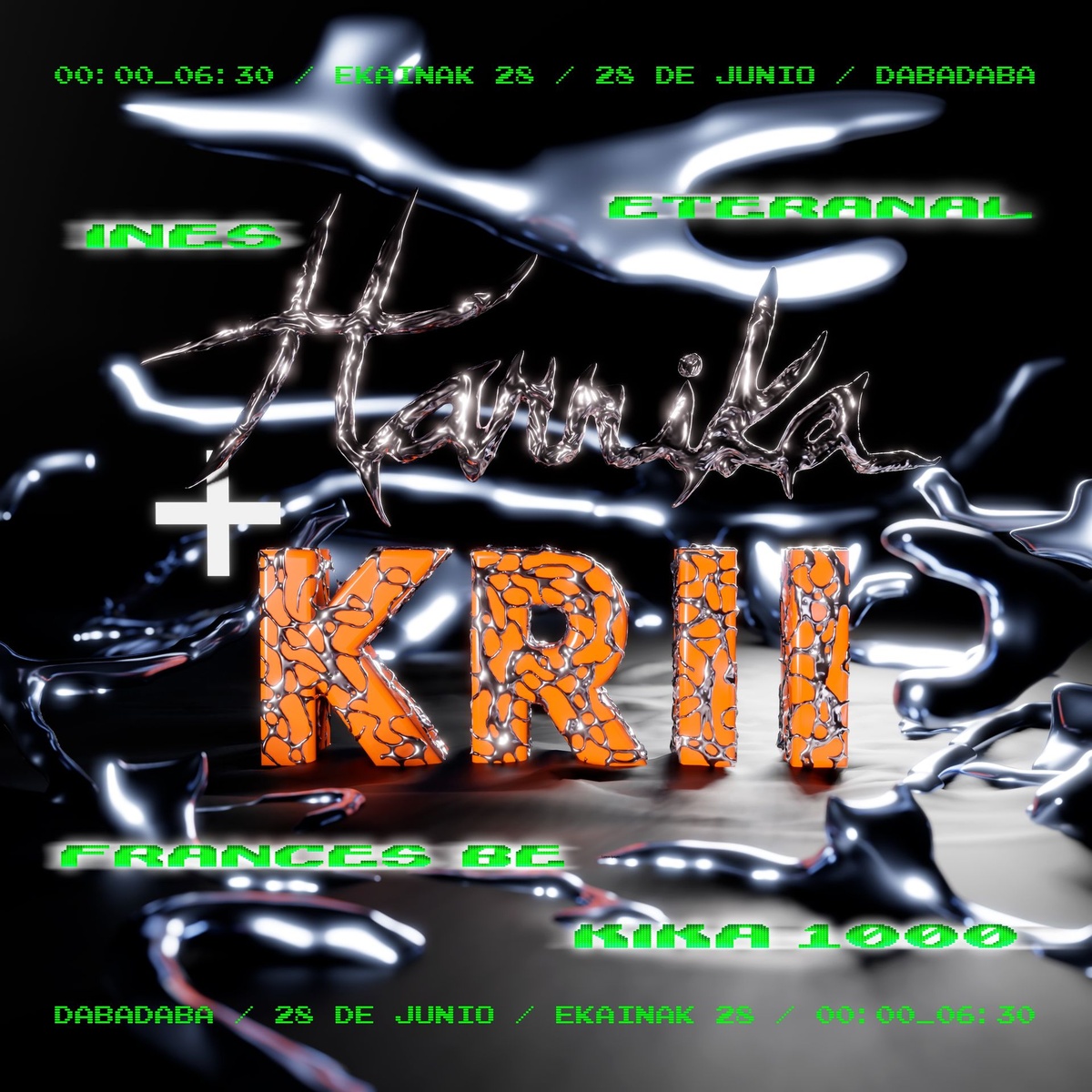 KRII + Harrika: Eteranal, Kika 1000 , Frances Be & ines