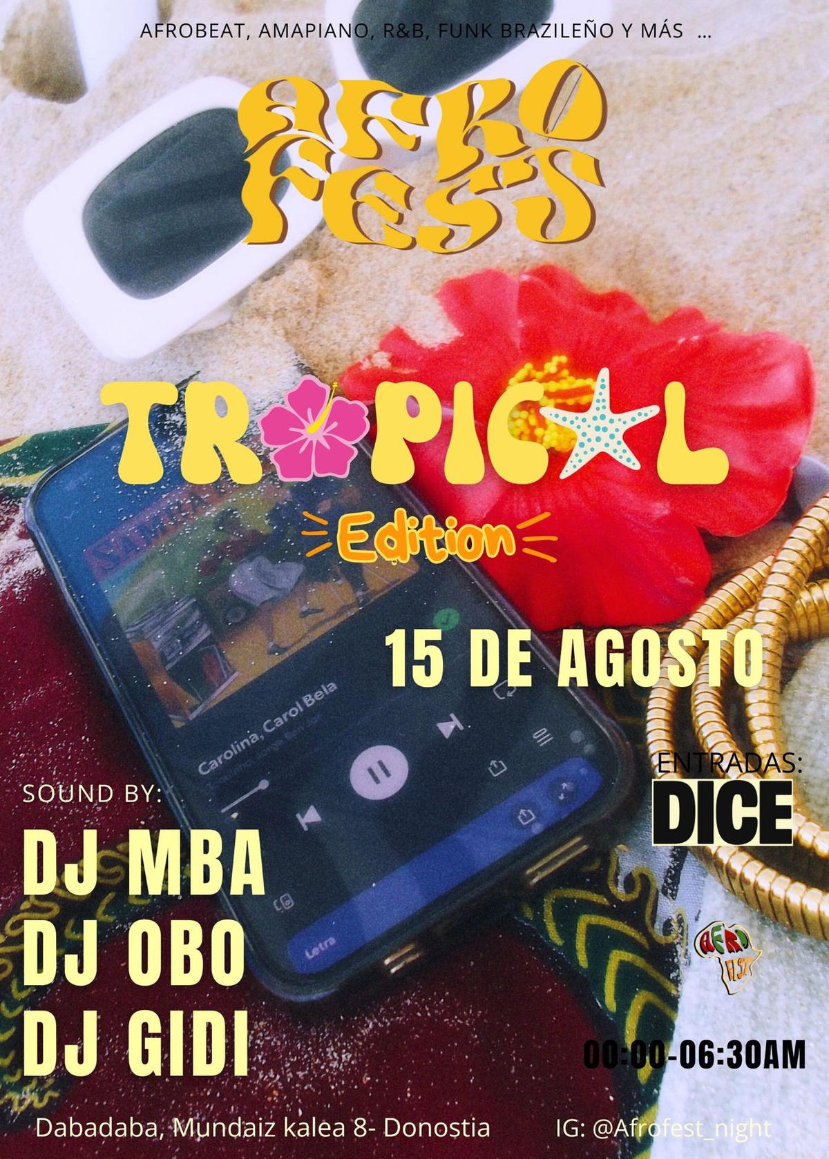 Afro Fest Tropical Edition: Dj MBA + DJ OBO + DJ GIDI
