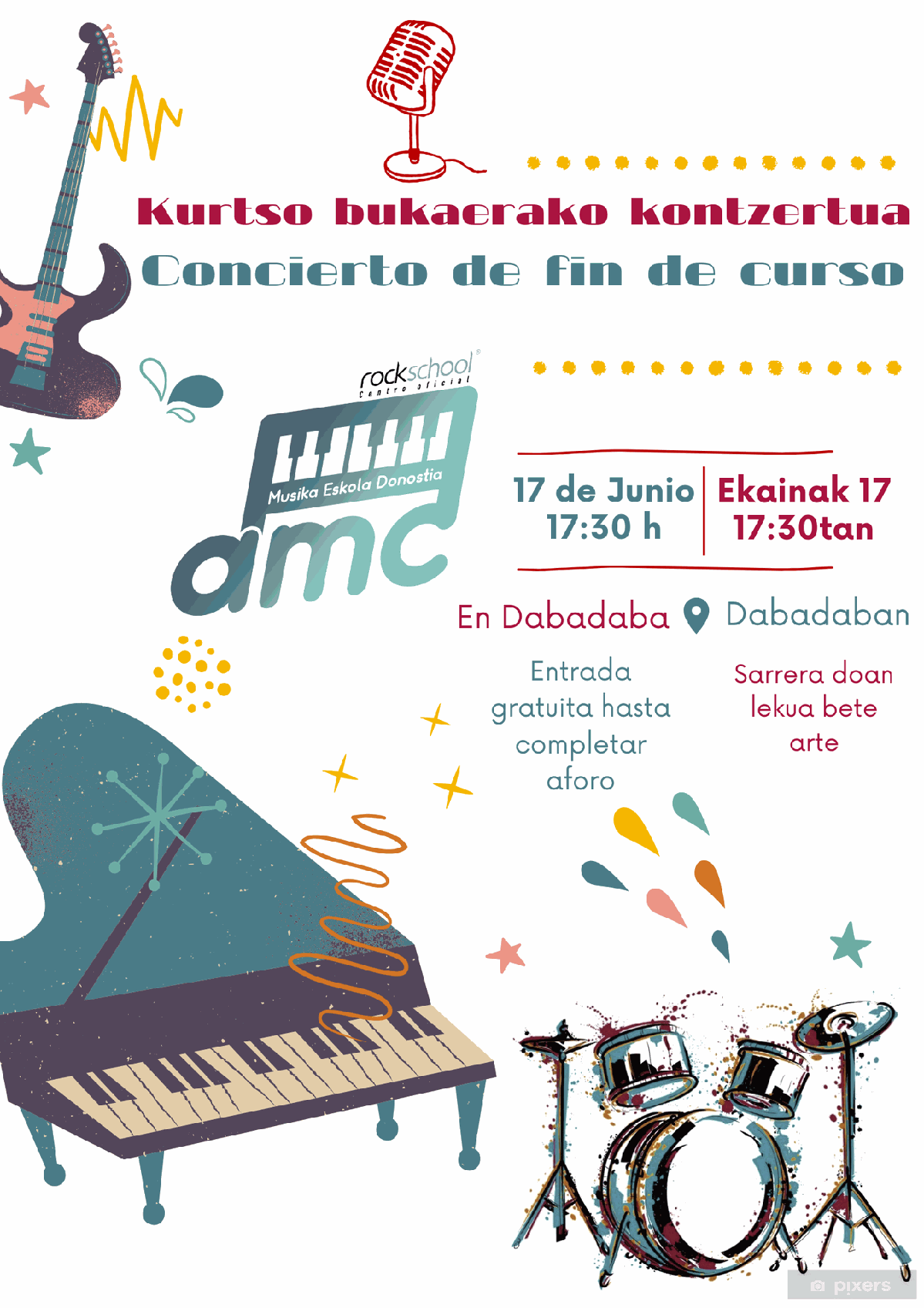 AMC Musika Eskola: Kurtso Bukaerako Kontzertua