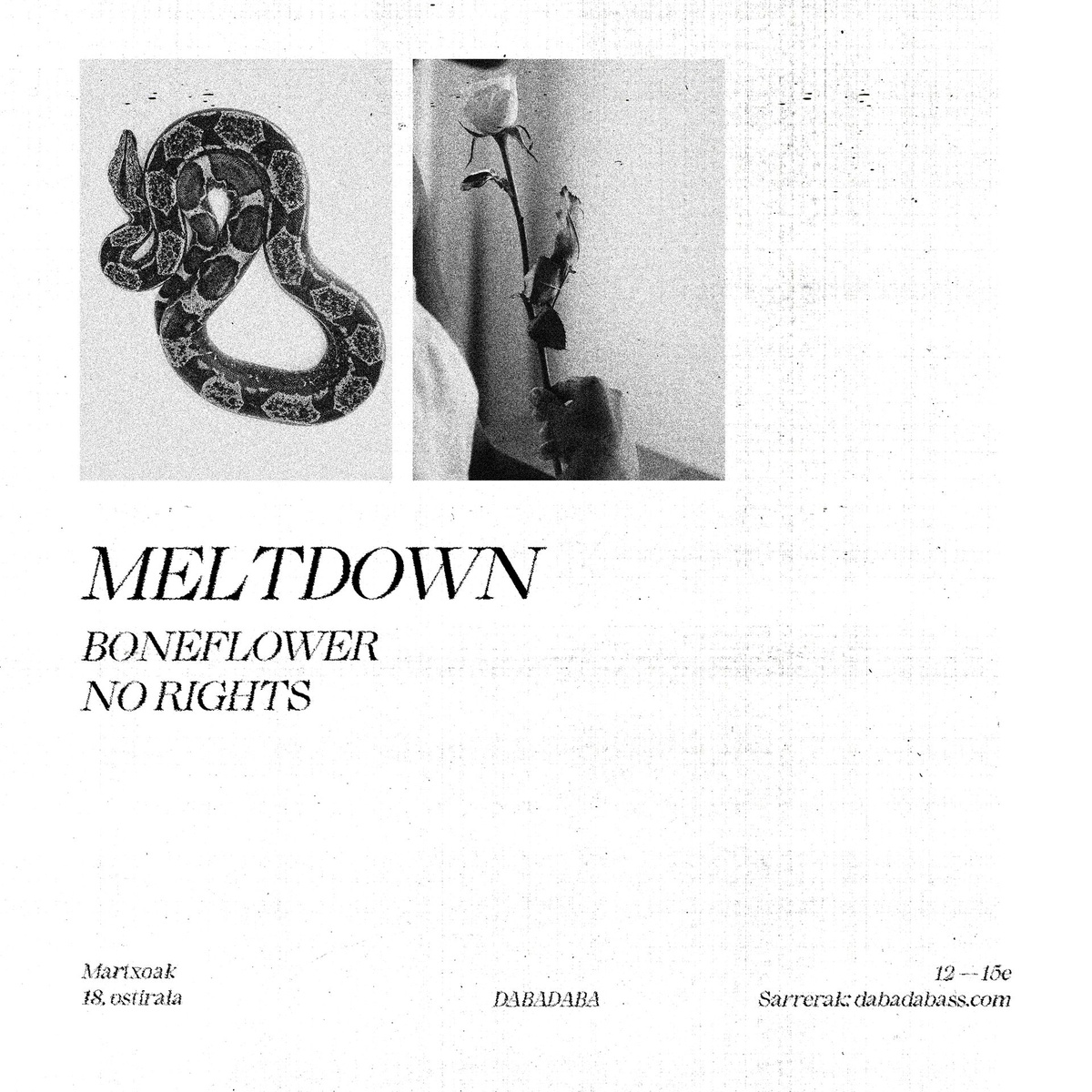 Meltdown + Boneflower + No Rights