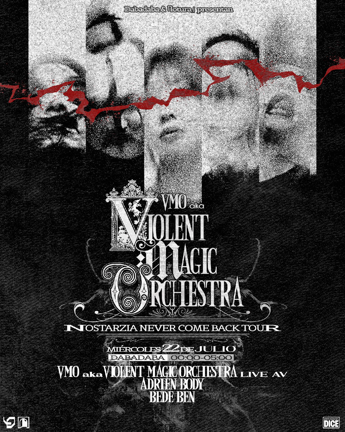 VMO aka Violent Magic Orchestra LIVE A/V + Bede Ben + Adrien Body