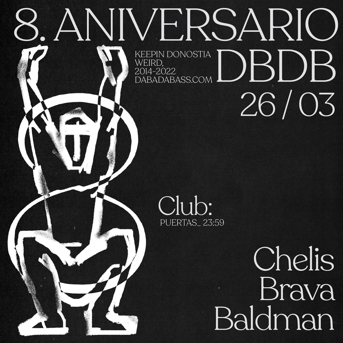 Aniversario: Brava + Chelis + Baldman